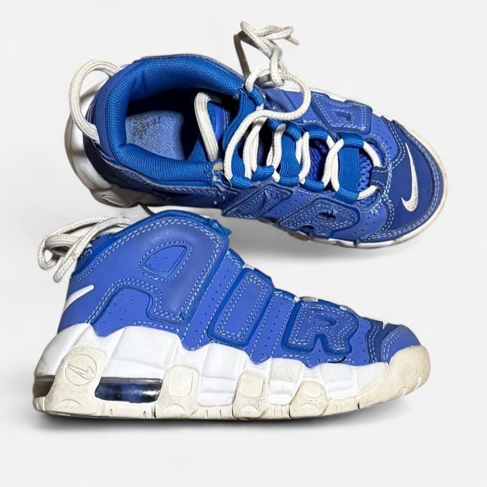 Nike Air More Uptempo Battle Blue 11C Toddler Sneakers